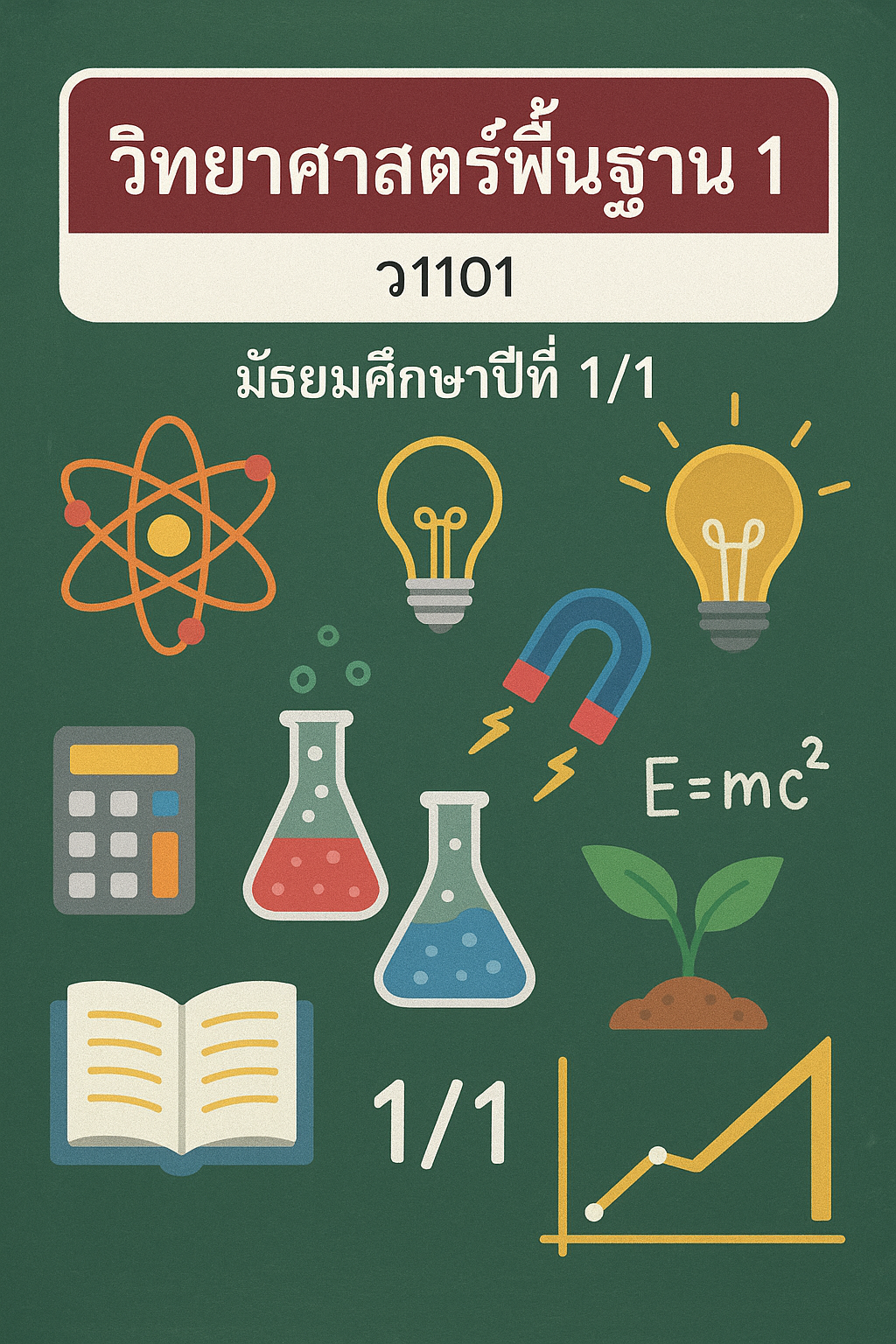 วิทยาศาสตร์พื้นฐาน 1 (ว1101) มัธยมศึกษาปีที่ 1/1